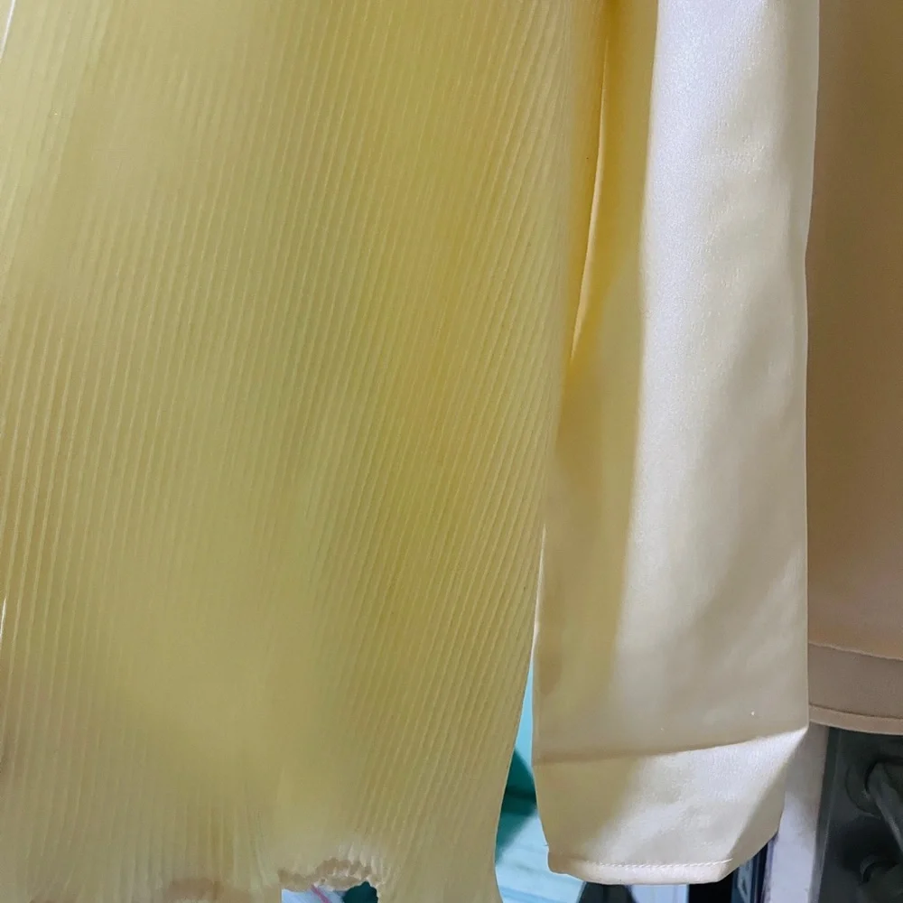 Madame cream top with pleated sleeves! - Picture 5 of 7